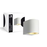 D'Lite Luce Da Parete Vossem Bianca| IP54 - Adatto Per 1x GU10 