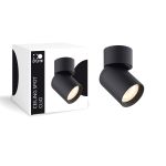 D'Lite Soffitto Faretti Clio Nero Inclinabile| Adatto per 1x GU10